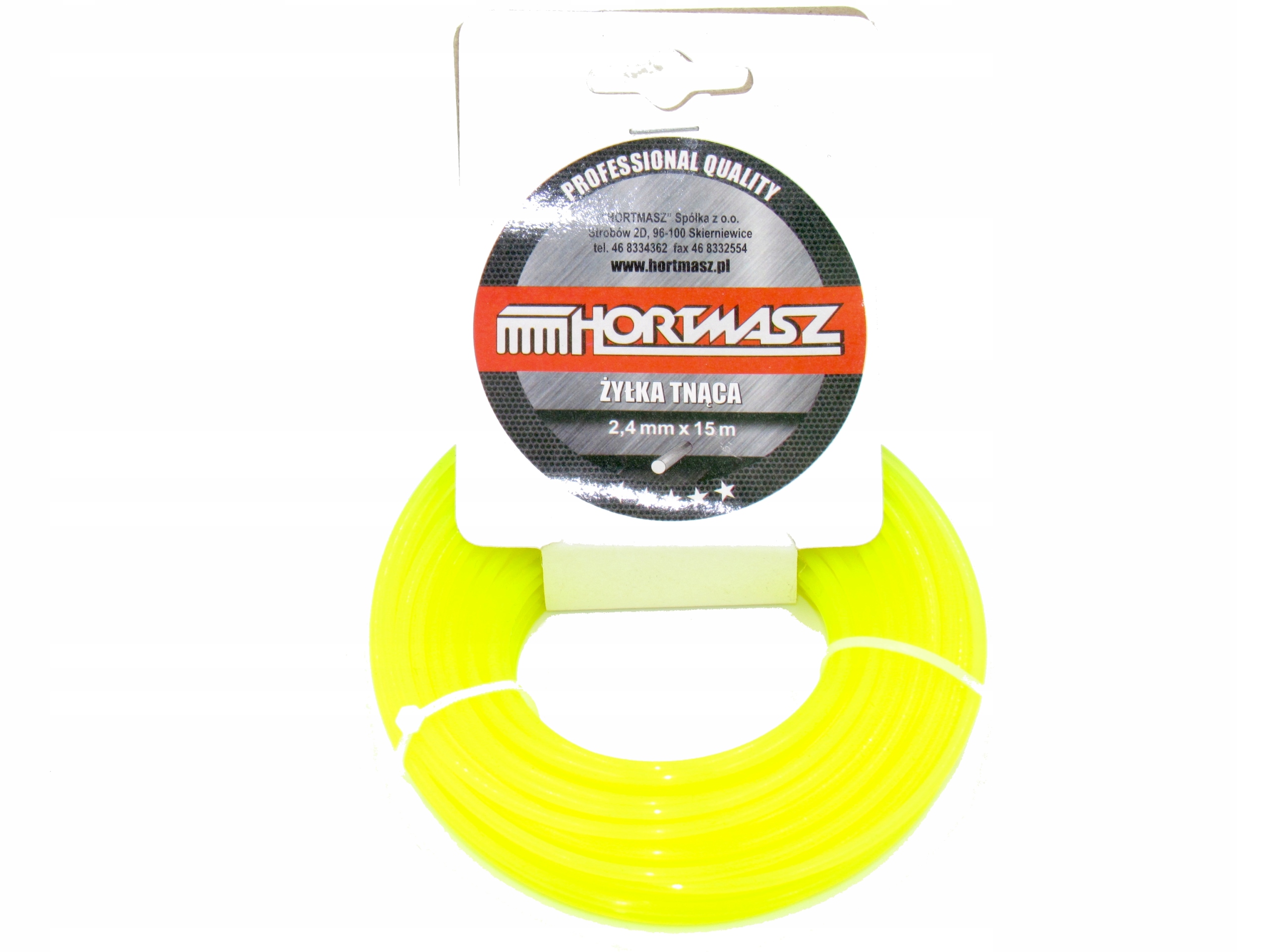 

Żyłka Tnąca Kosa Podkaszarka 2,4mm X 15M Hortmasz