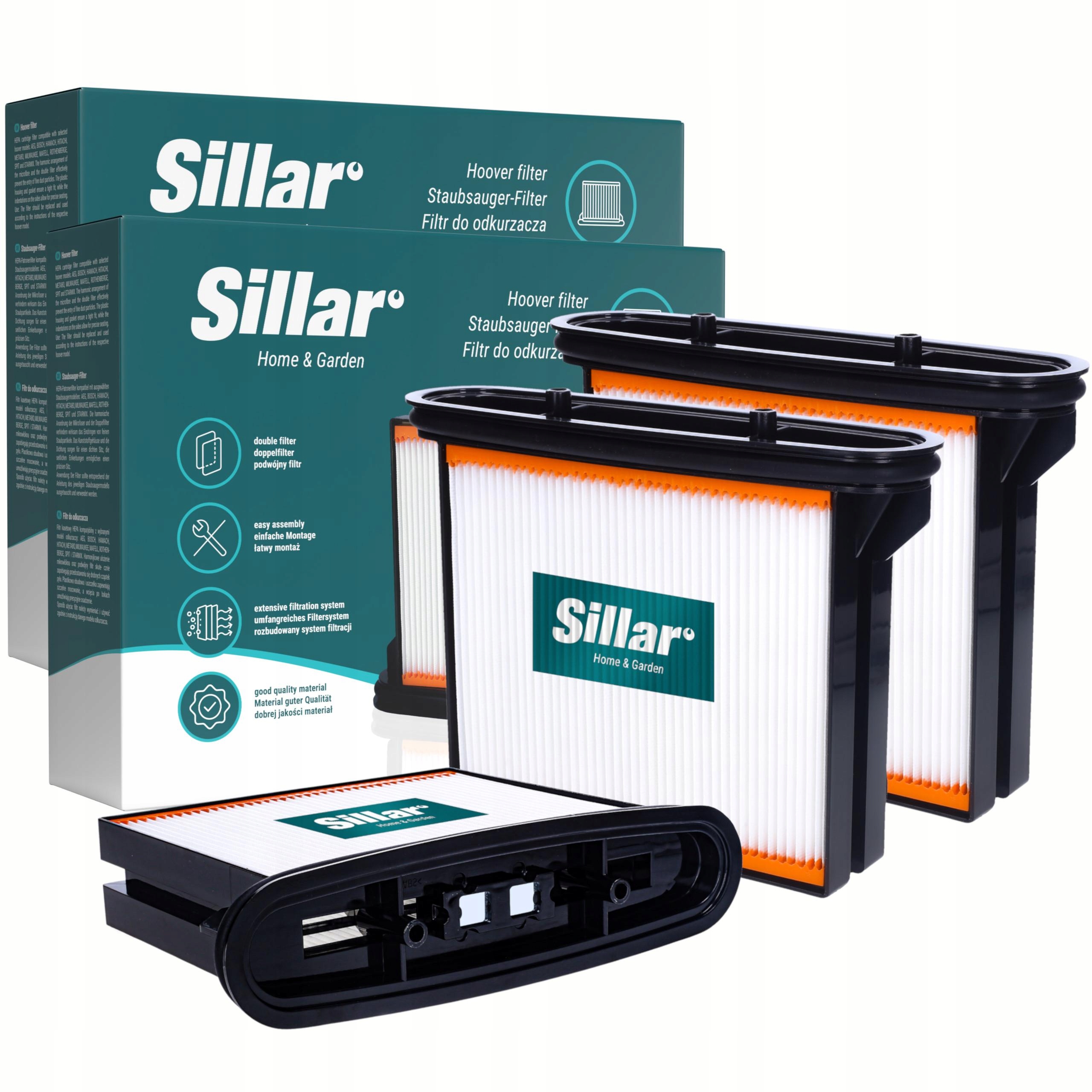 2x Filtry Sillar pro Bosch Gas 25 50 Starmix 1235 1425 1435 1625 1635 1650