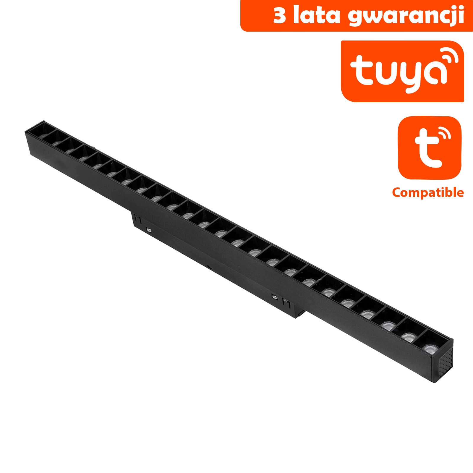 Led lampa s diódami pre magnetické lišty DDCX-GS24-436-TY Tuya 24W čierna
