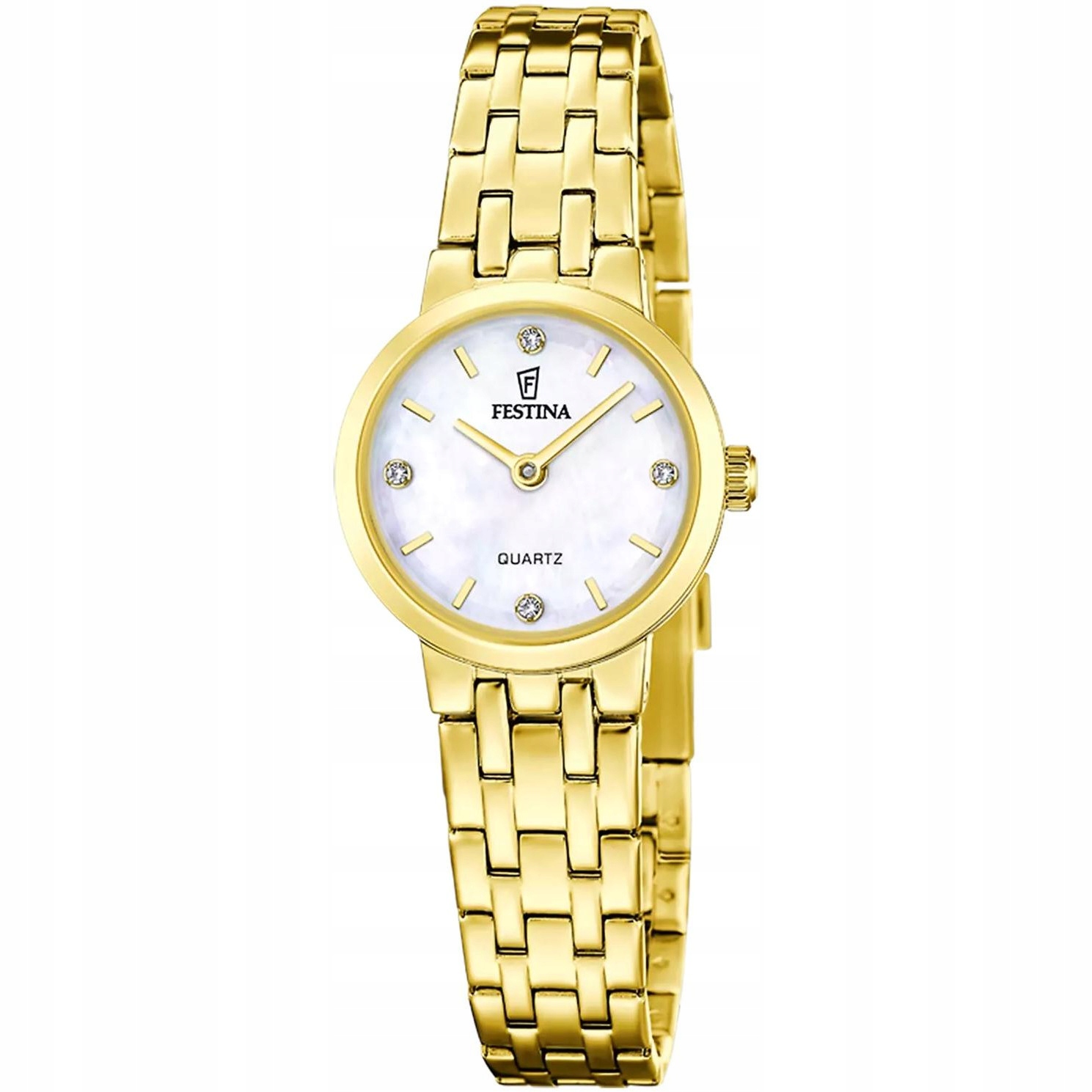 Dámské hodinky Festina F20748-1 Zirkony zlaté