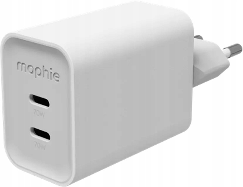 Mophie Roc GaN síťová nabíječka 2x Usb-c 75W bezpečná rychlá výkonná