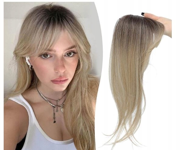 Topper Morichy s hřívou Clip in Hair Blond s odrostem 40 cm RT622613A#