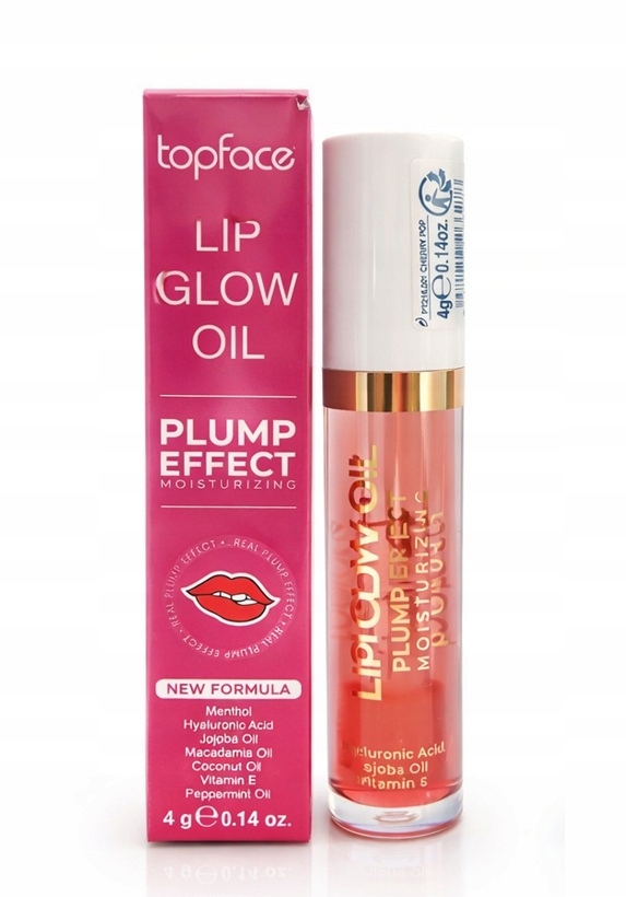 Topface Olej na rty s efektem zvětšení (plump) Cherry Pop 4g 1 ks