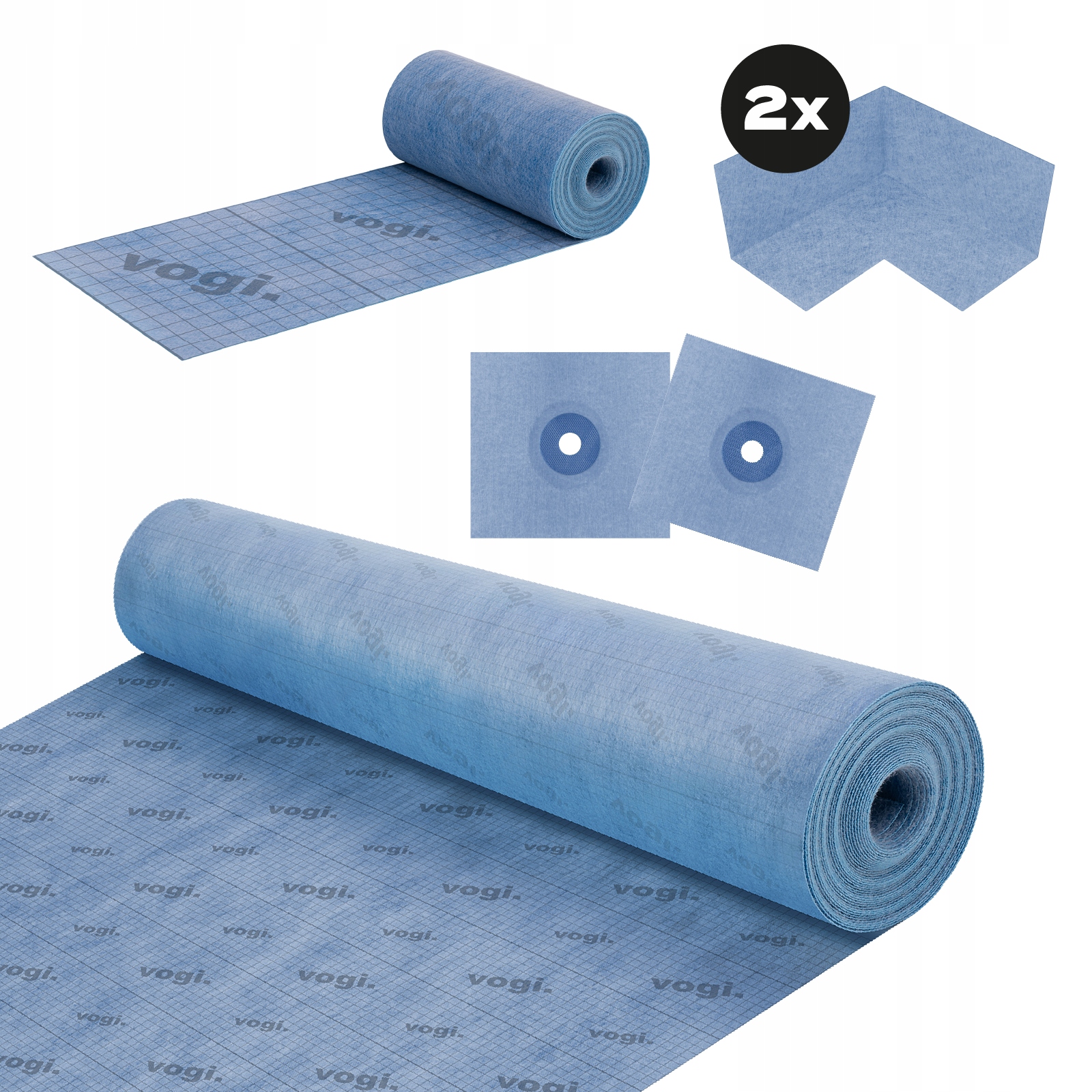 Hydroizolace koupelny Mata Páska Sada 10 ks Ochrana před vlhkostí Vogi