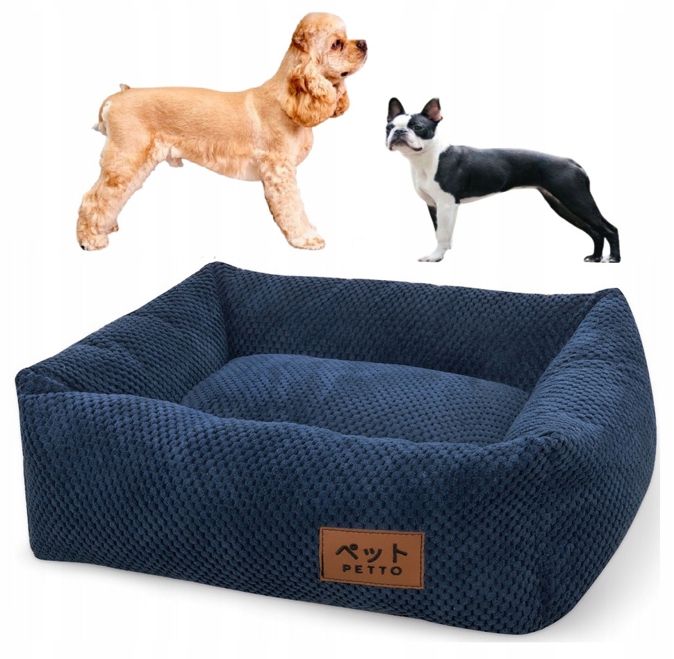 Levně Petto Pelíšek pro psa Postel Osaka pro psy modrá S 75/60 cm