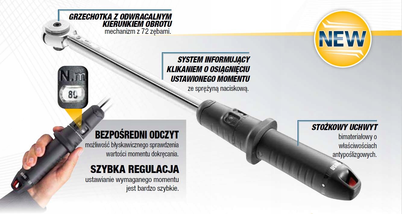 USAG-Malejko Klucz dynamometryczny 68-340 Nm 810 S