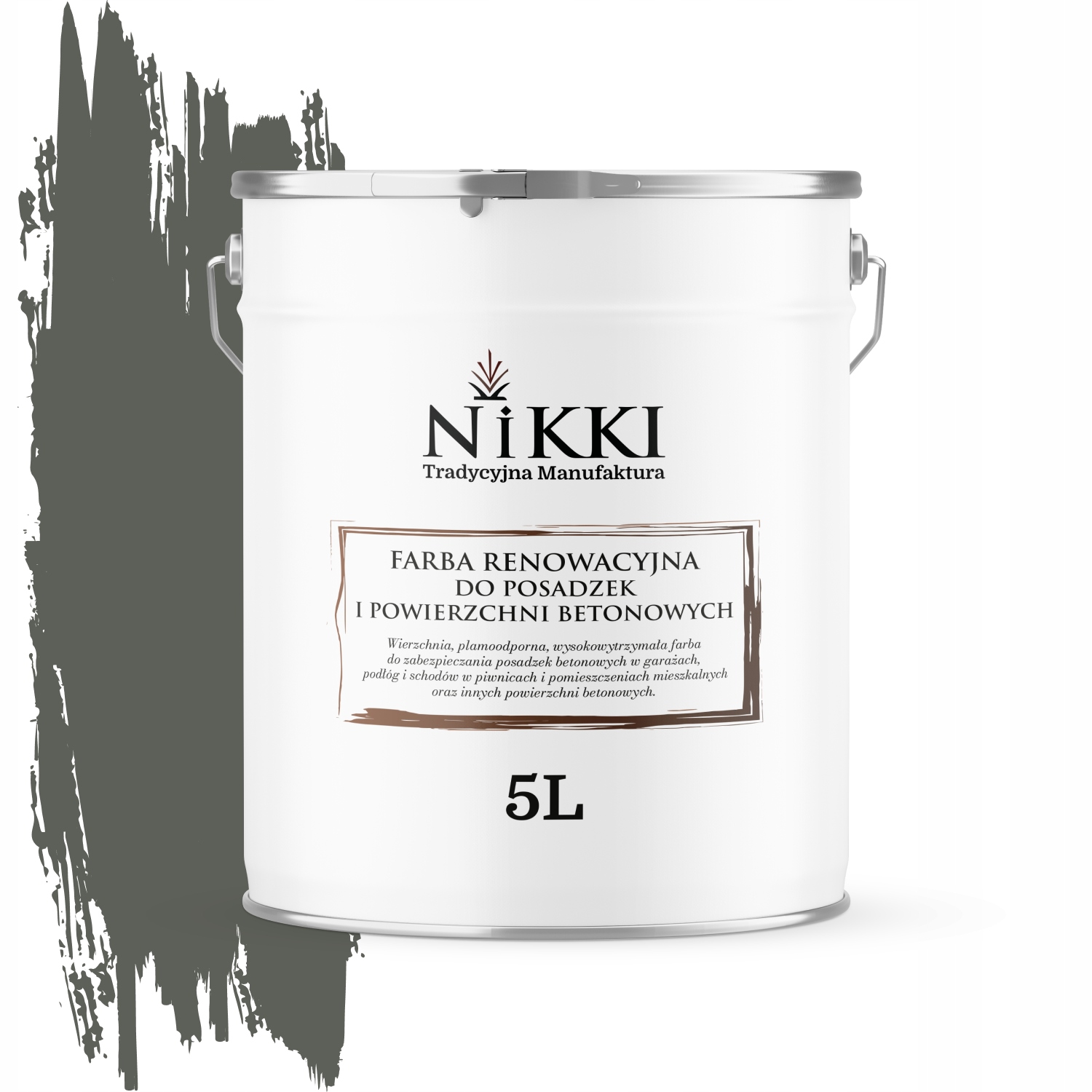 Farba Na Renováciu Betónových Podláh 5 L Šedá Zelená RAL7009 Mat