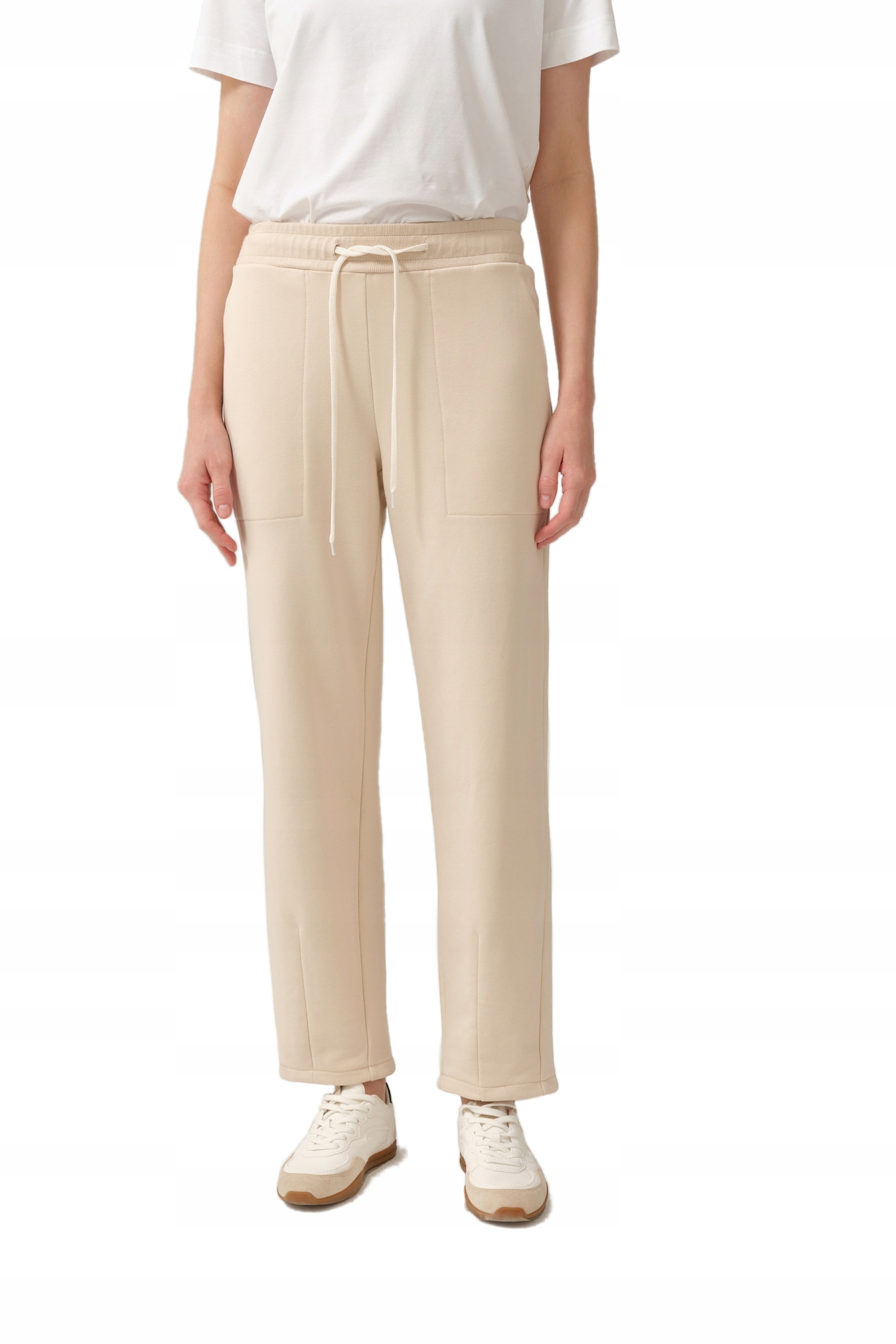 Dámské Krémové Béžové Teplákové Kalhoty Pohodlné Ležérní Tepláky Feria 42