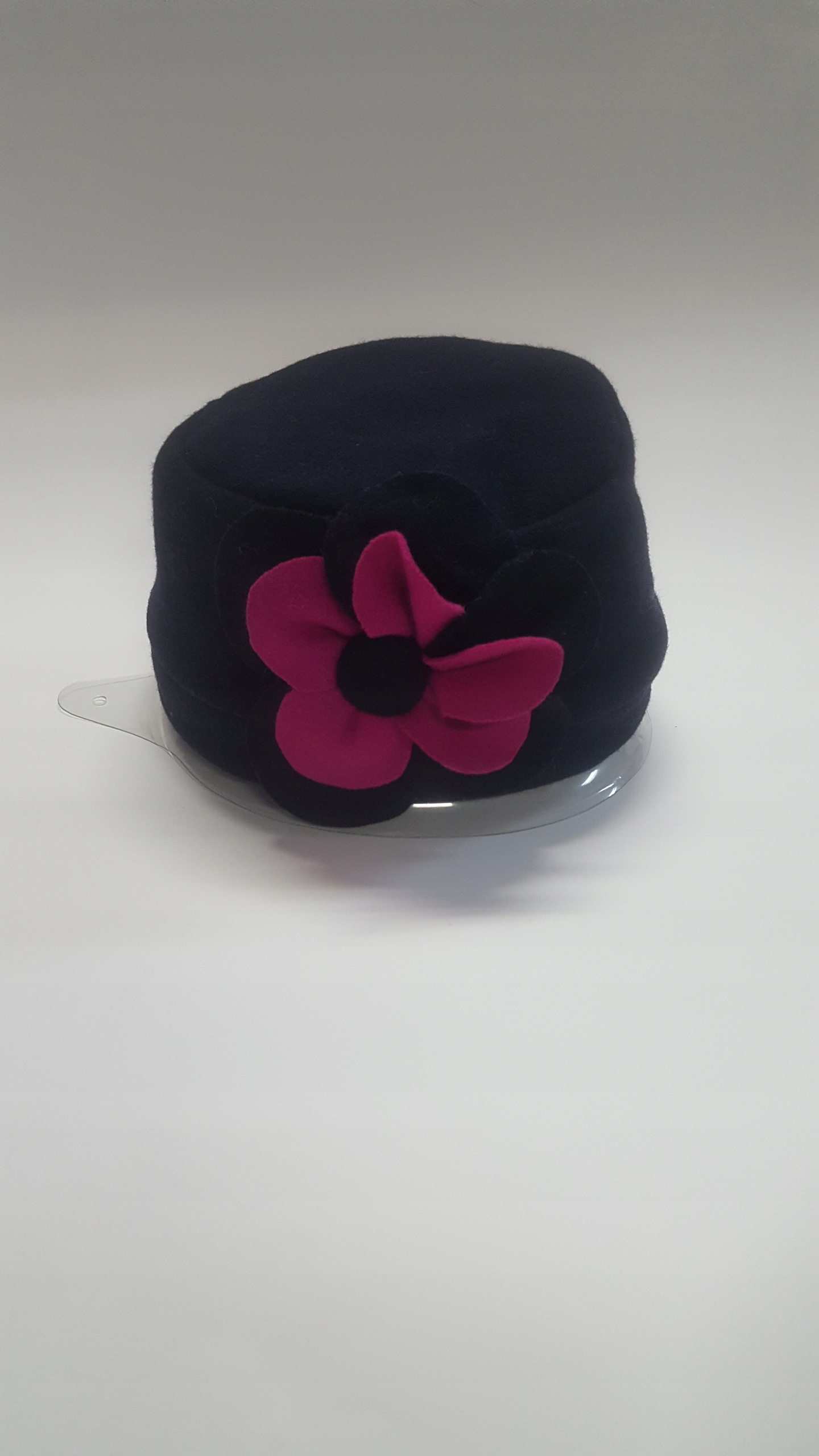 toczek granatowy różowy