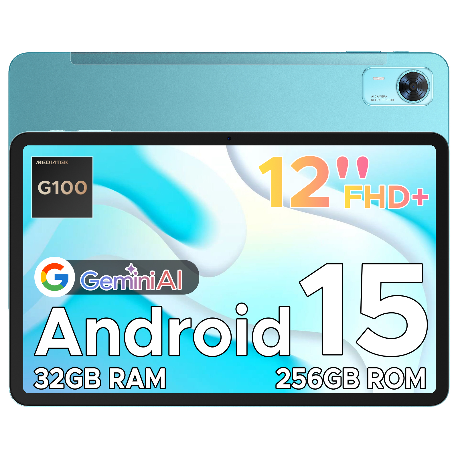 Tablet Doogee TABE3+ 12" 32GB 256GB Android 15 SIM/8800mAh OTG/BT5/WIFI/MODRÝ