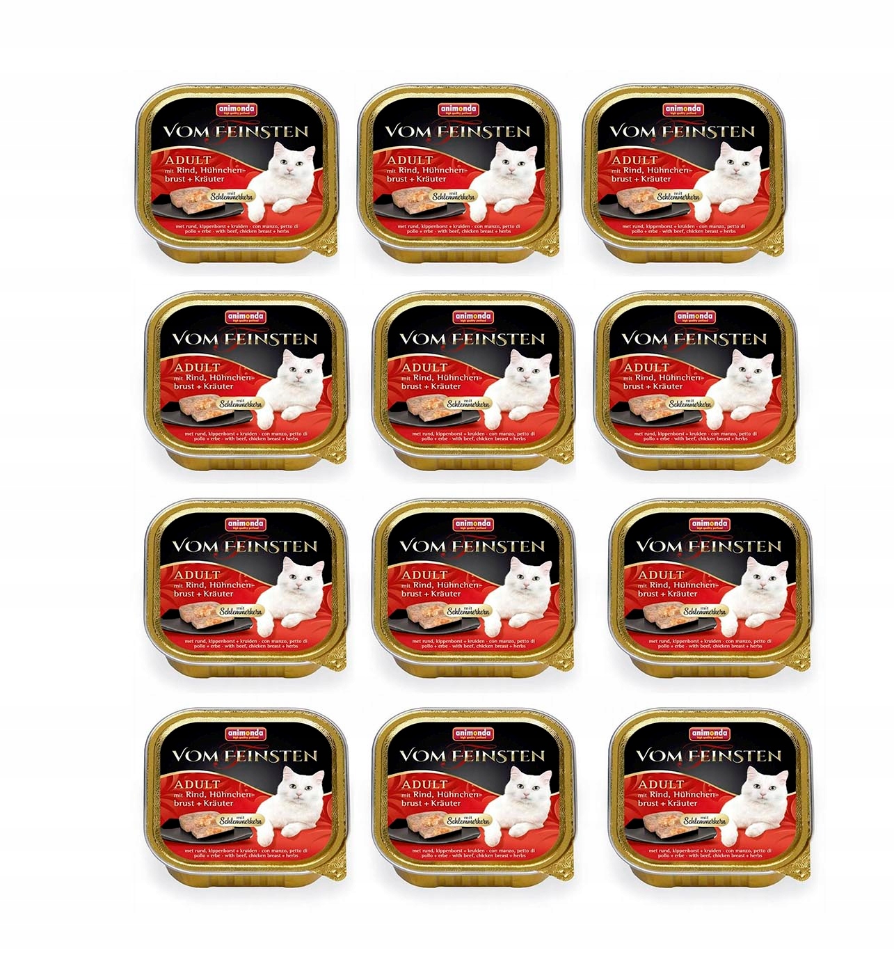 Levně Animonda Vom Feinsten Kuřecí maso Bylinky mokré krmivo pro kočky šál