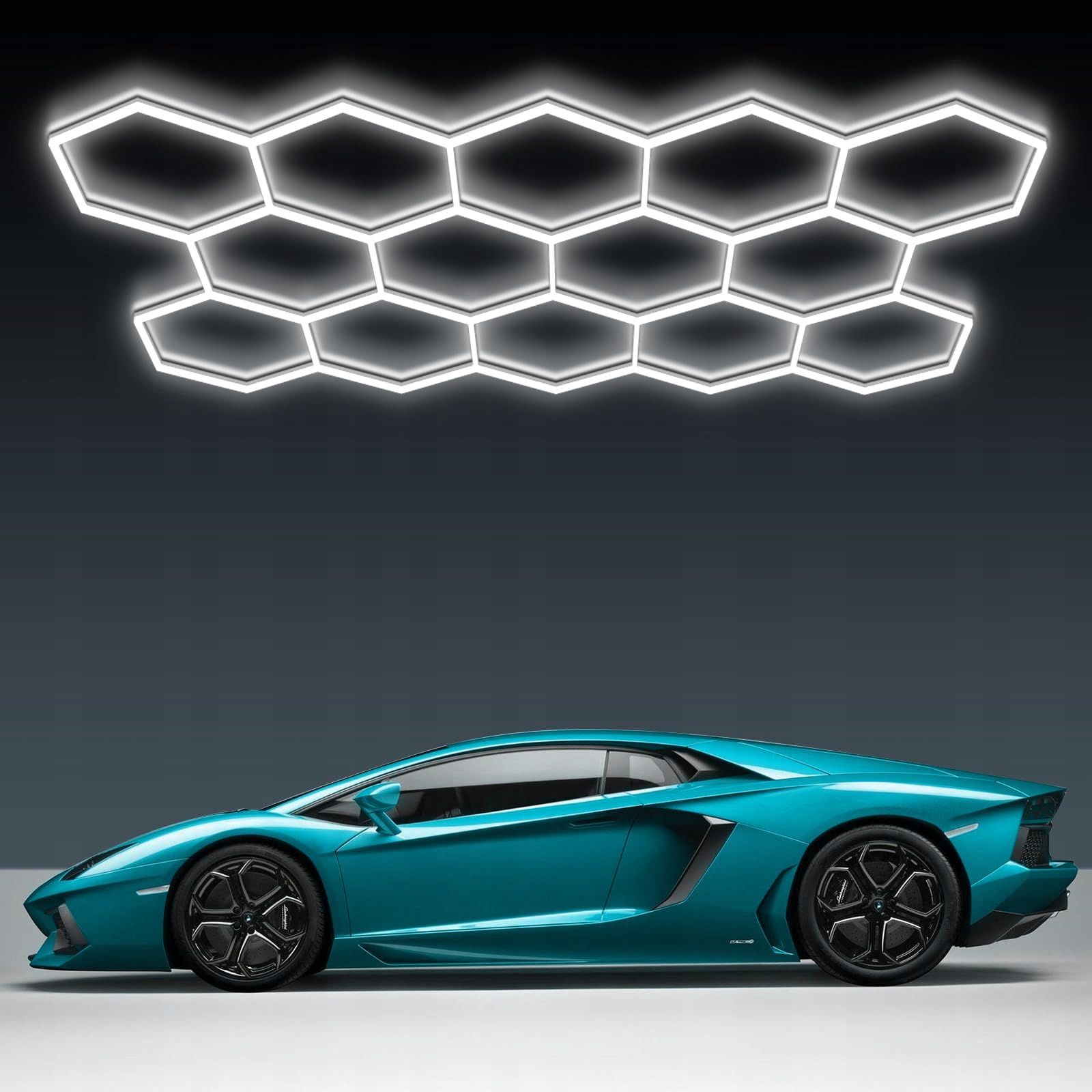 14SZT Lampa Hexagon Led Plaster Miodu Oswietlenie Panel Warsztat Garaz