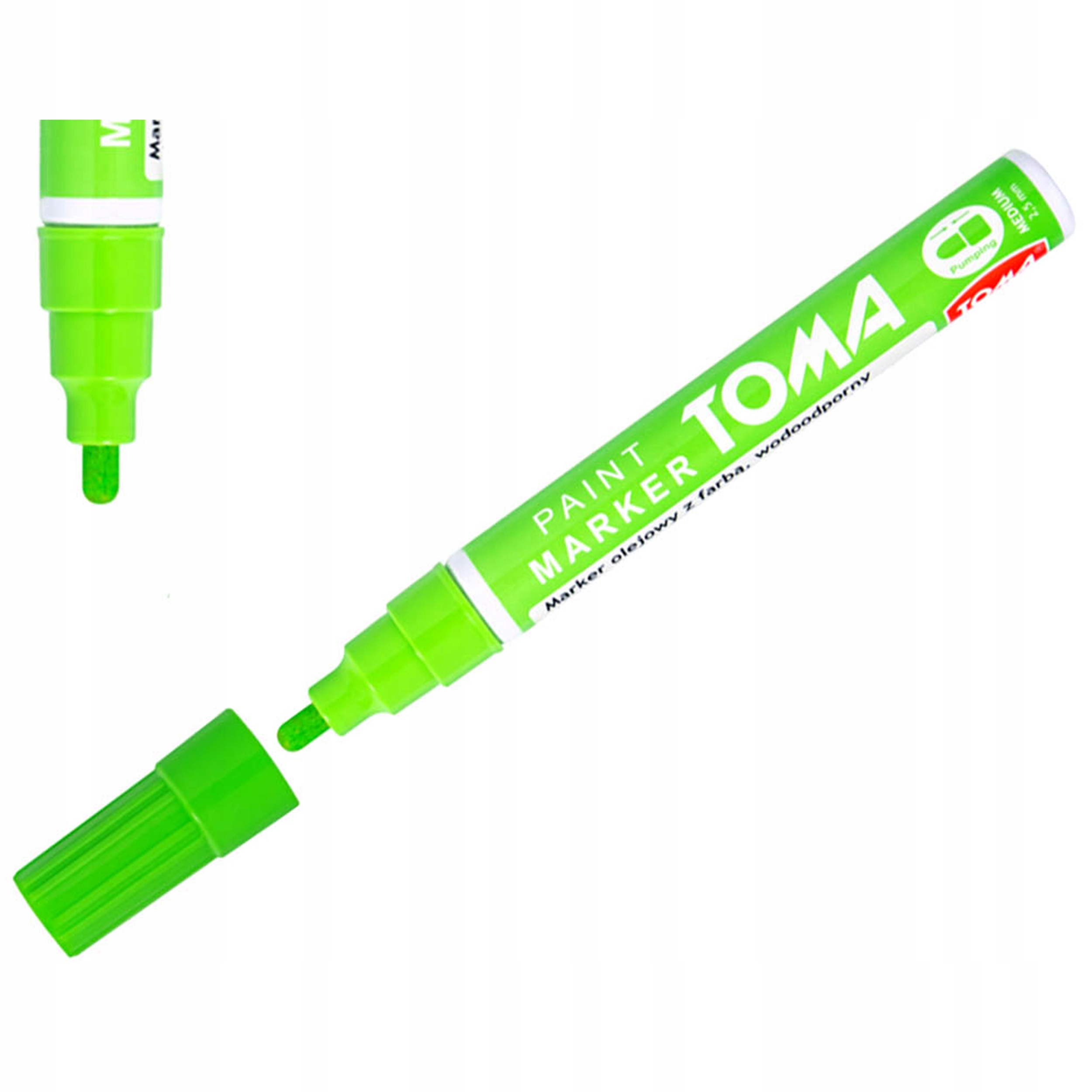 

Marker Olejowy Olejny Toma TO-440 Jasny Zielony