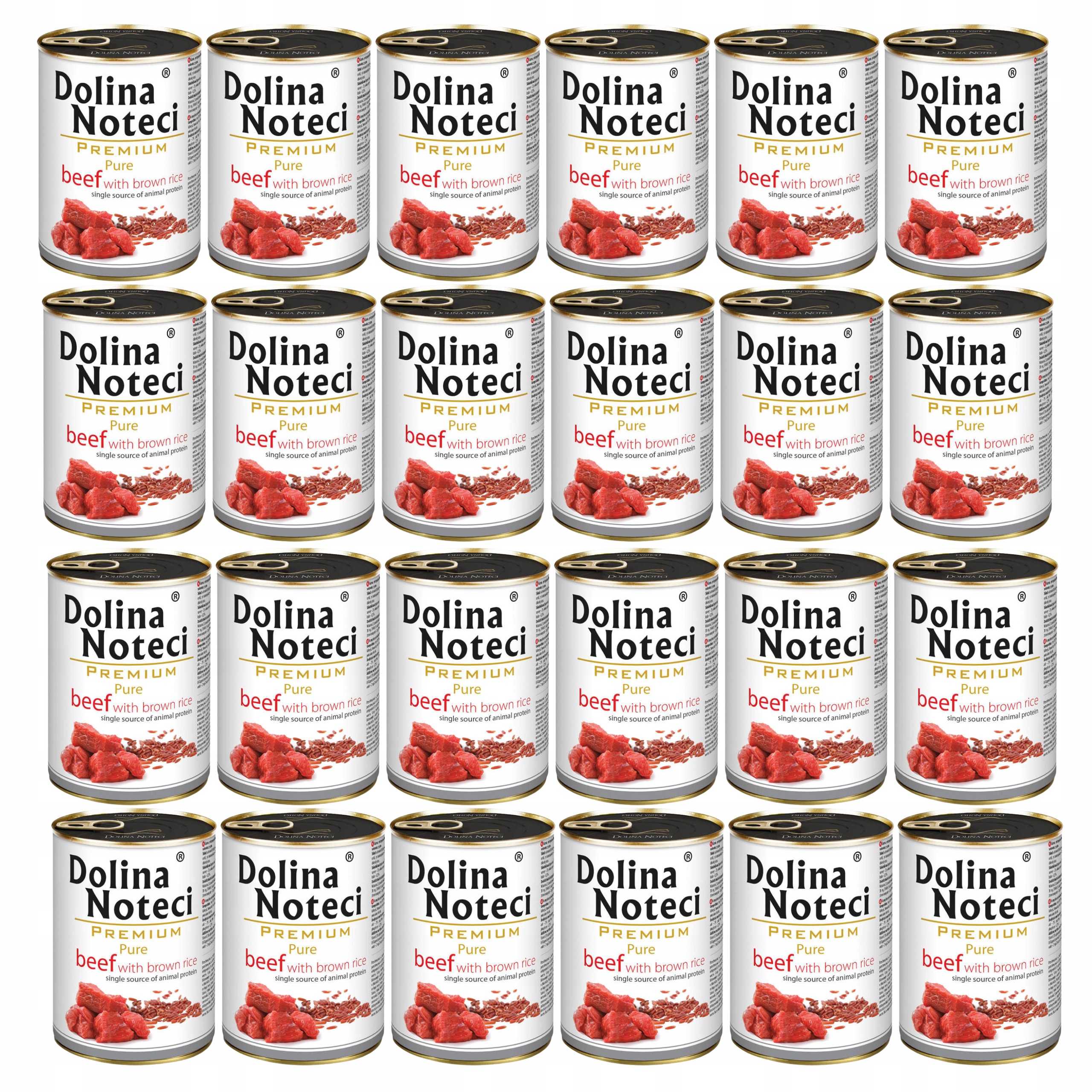 Dolina Noteci Premium Pure krmivo pro psy hovězí maso s rýží 24 x 400 g