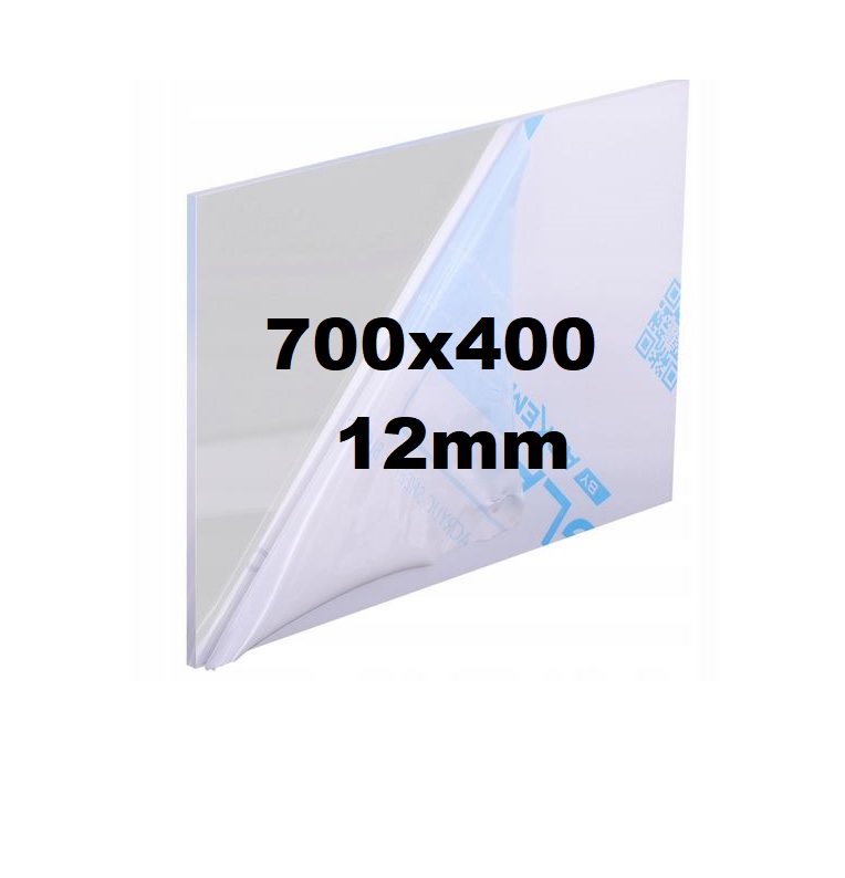 Pleksi /plexi Pleksa Plexa Bezbarvá na míru 700x400x12 mm Akrylová Deska