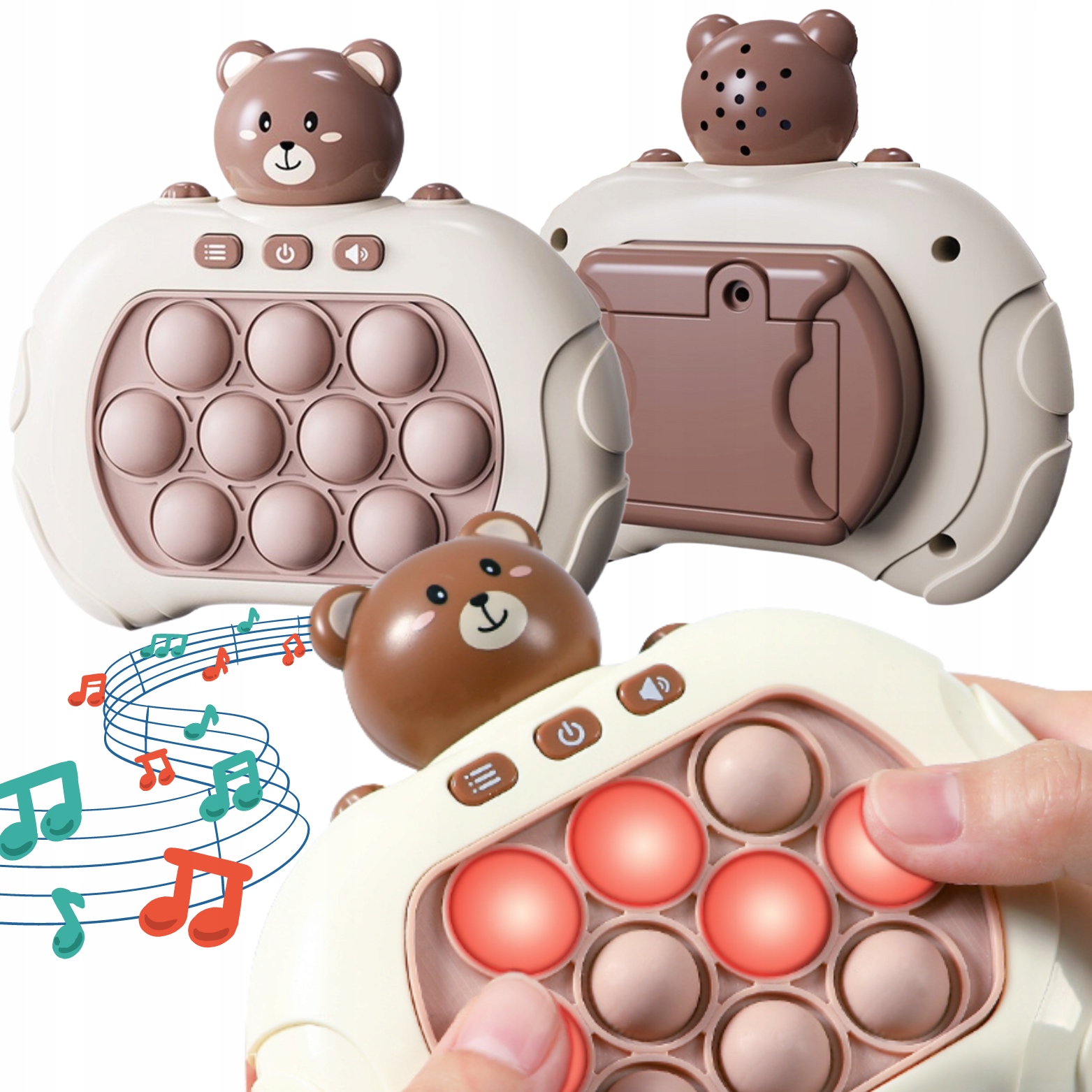 SAMOCHÓD ZDALNIE STEROWANY LED DYM NA PILOT, POP IT GRA ZRĘCZNOŚCIOWA Skala 1:20