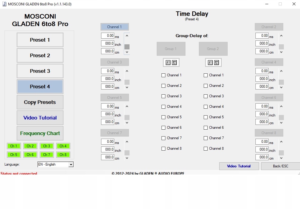 Mosconi DSP 6to8-PRO procesor audio Model PICO 4|8 DSP