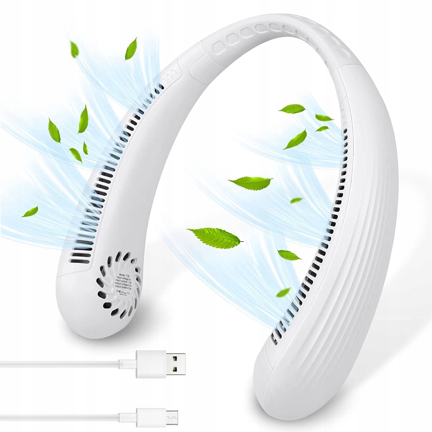 WIESZAK NA SZYJĘ Z ŁADOWANIEM USB I TRZEMA PRĘDKOŚCIAMI 3000MAH