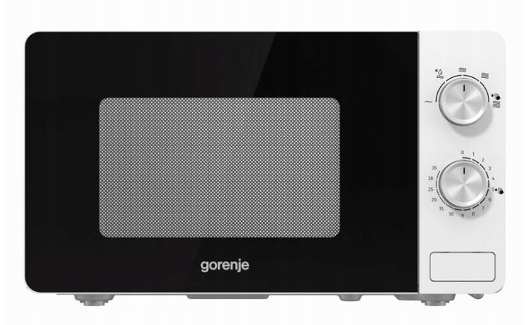 Voľne stojaca mikrovlnná rúra Gorenje MO17E1S, 17 l, 24,5 cm, 5 st. výkon