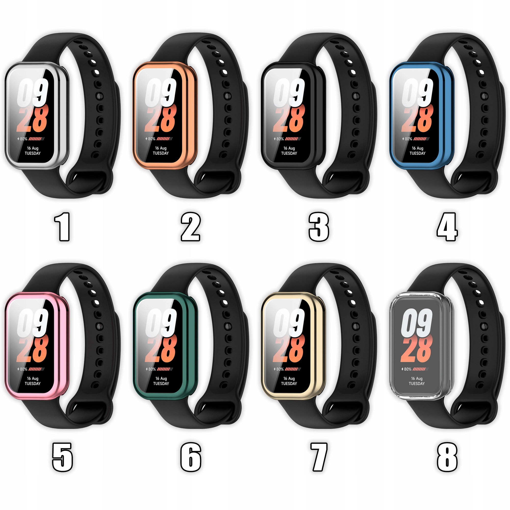 Etui 2w1 Vanfone do Xiaomi Redmi Smart Band 2/Mi Band 8 Active | 8 KOLORÓW Stan opakowania oryginalne