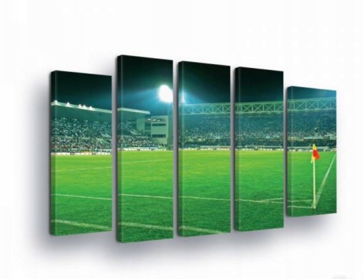 Obraz 150x100 Futbalový štadión noc zápas fanúšikovia šport energia dynamika