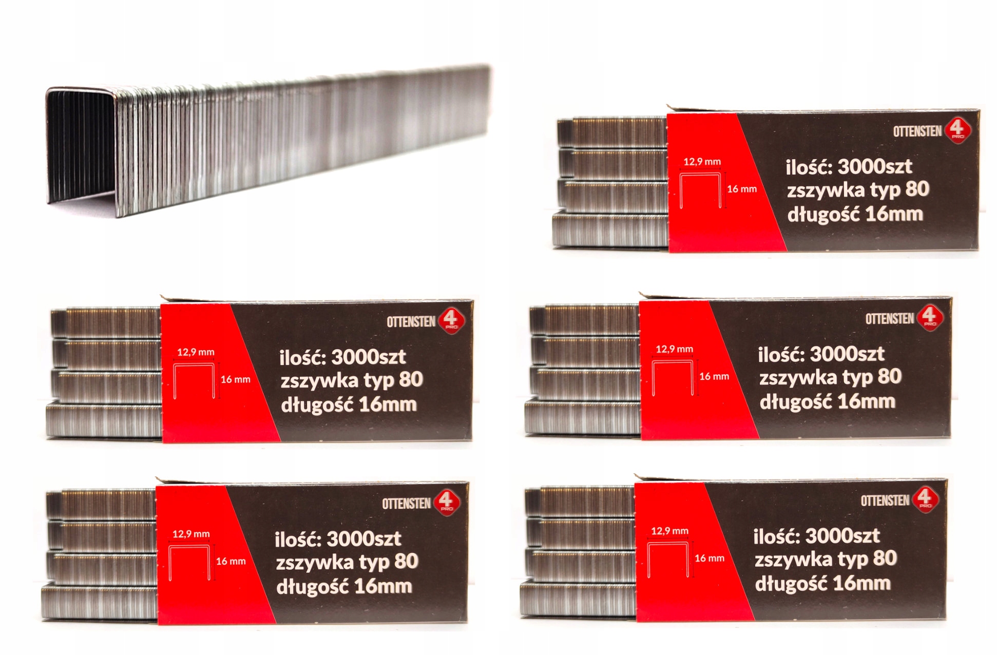 Zszywki tapicerskie do zszywacz taker Typ 80 380 16mm 15tys Minibox