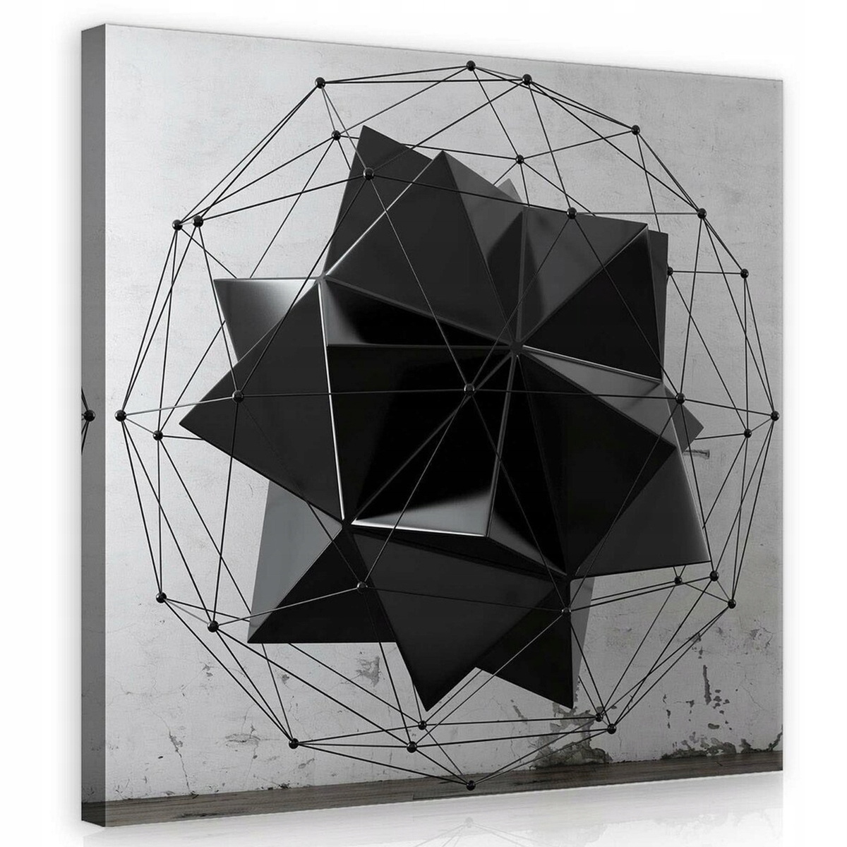 Obraz Na Plátně Canvas 80x80 3D Bryła Hvězda Geometrie Abstrakce
