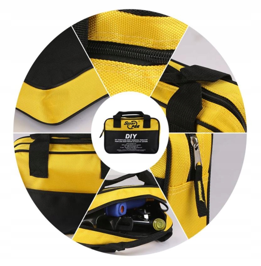 Zestaw Do Usuwania Wgniecen Puller PDR Klej Mlotek Set Components Sheet Metal Hammer Mallet Sucker Puller Adapters Bag Cover