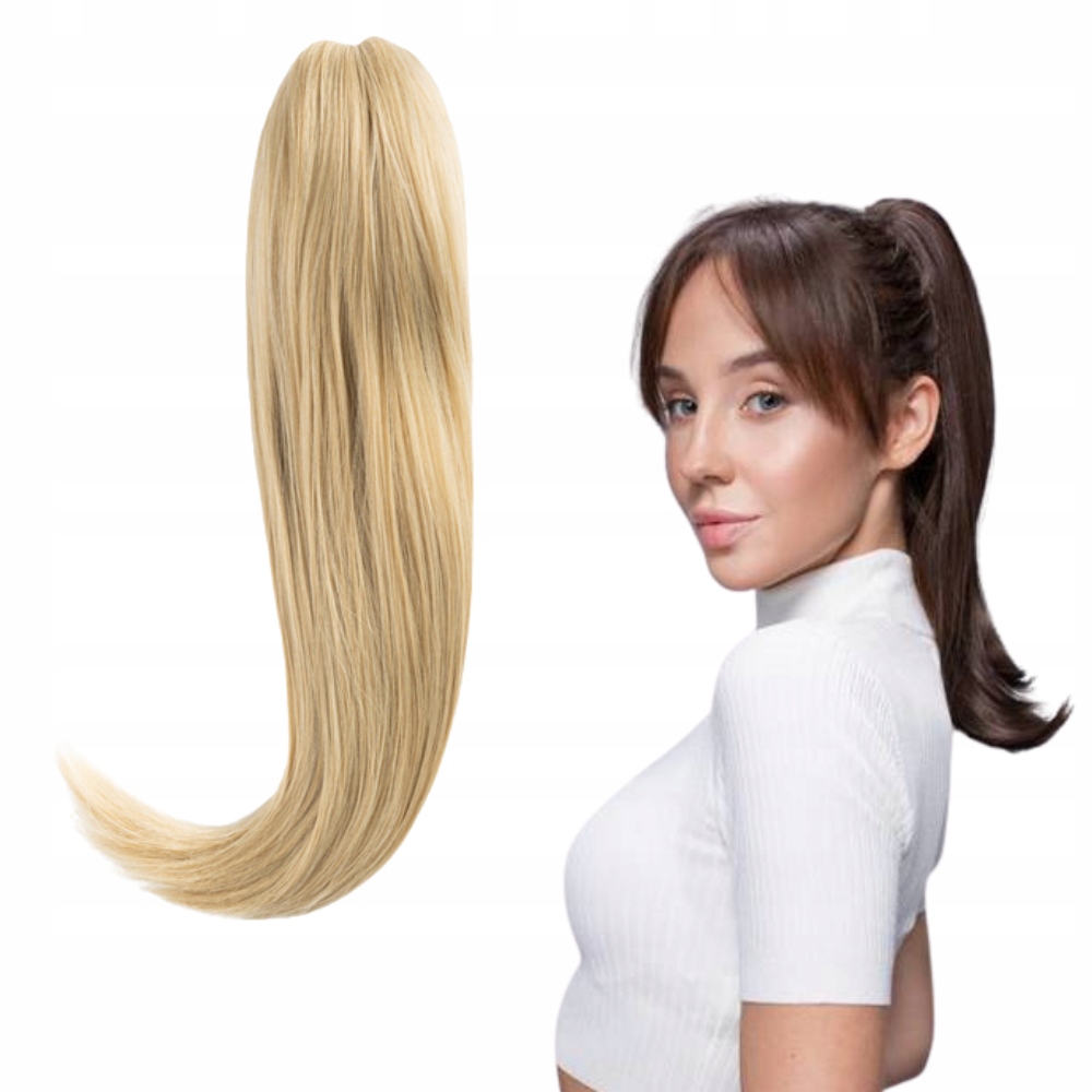 Poník Na Klipu 50 CM Jednoduchý #R24/613 světle blond