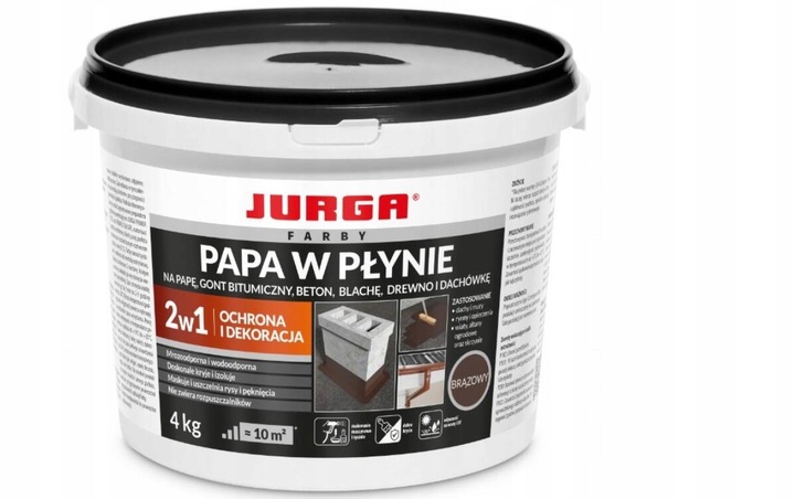 Jurga Papa W Płynie 4 kg Brązowy