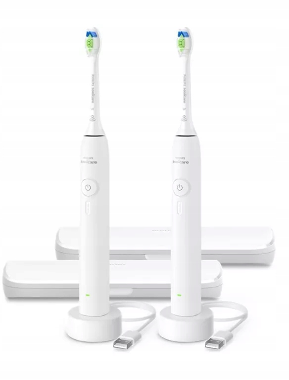 Zestaw Szczoteczek Sonicznych Philips Sonicare 3100 HX4072 41 Białe