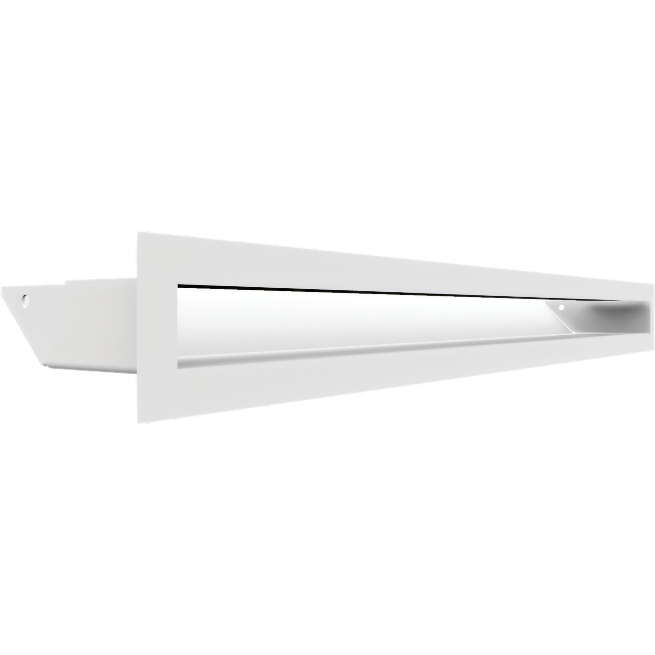 Větrací krbová mřížka Luft Sf Slim 6x60 cm bílá