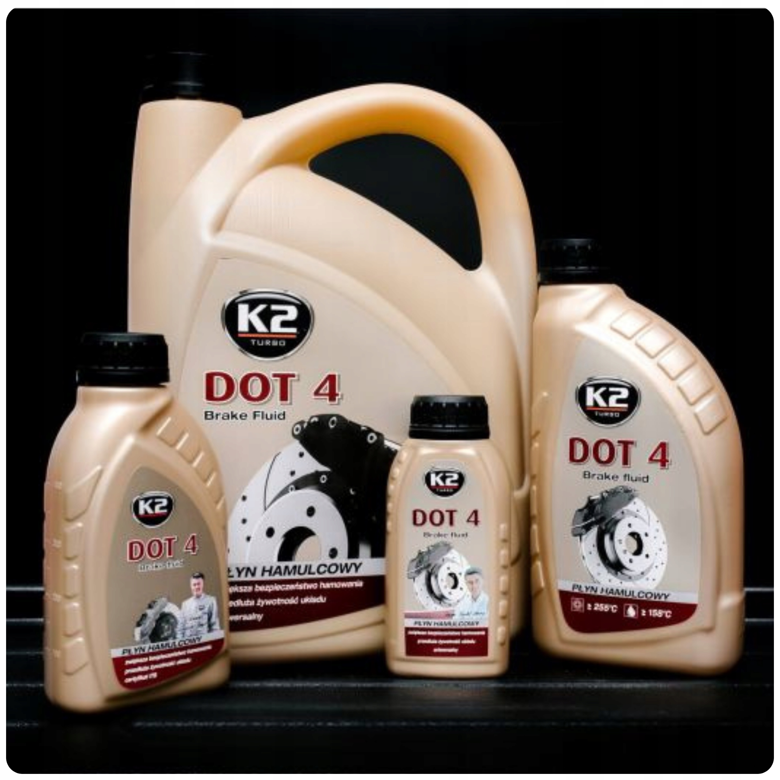K2 PŁYN OLEJ HAMULCOWY WYSOKOTEMPERATUROWY DOT 4 ORYGINALNY 5L OEM Producent K2