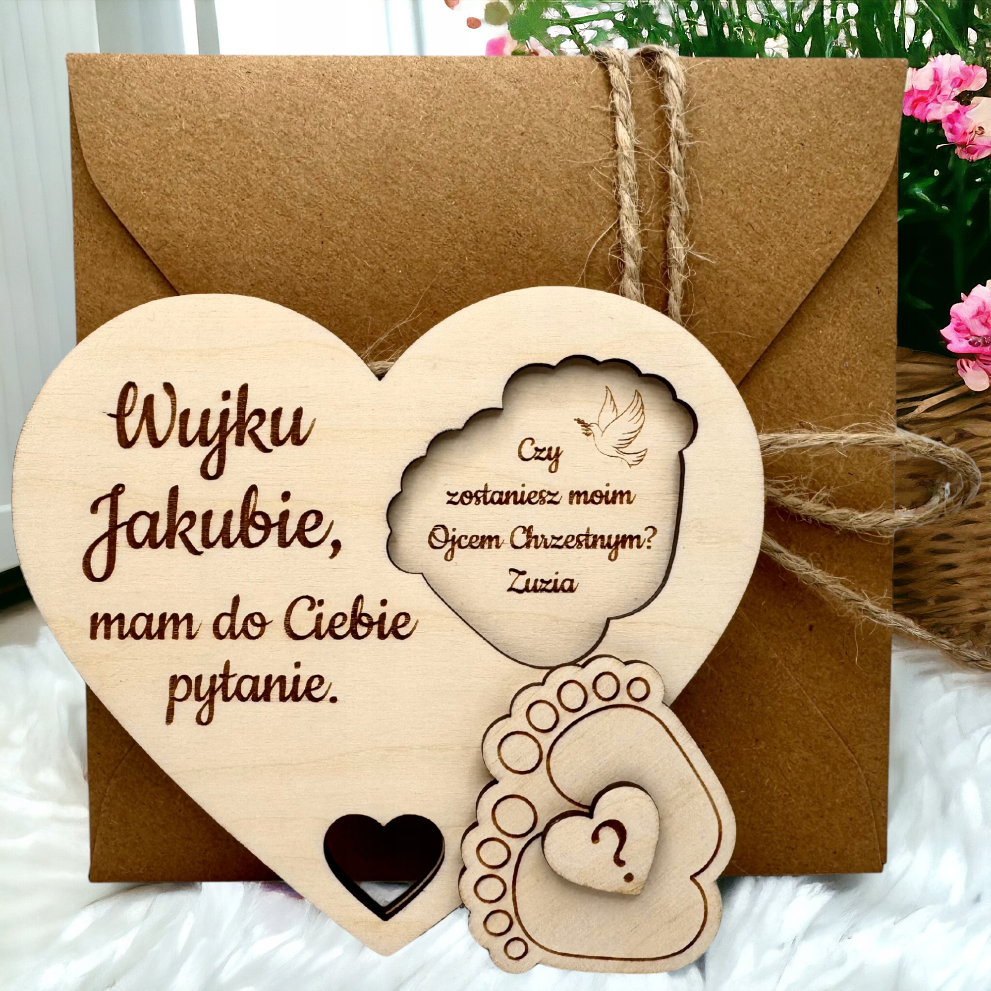 Prośba do Chrzestnych o CHRZEST Pytanie o bycie Chrzestnym Zaproszenie Marka inna