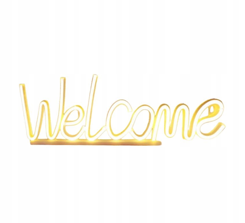 SHEIN NEON LED NAPIS WELCOME PLJ S07__39X12