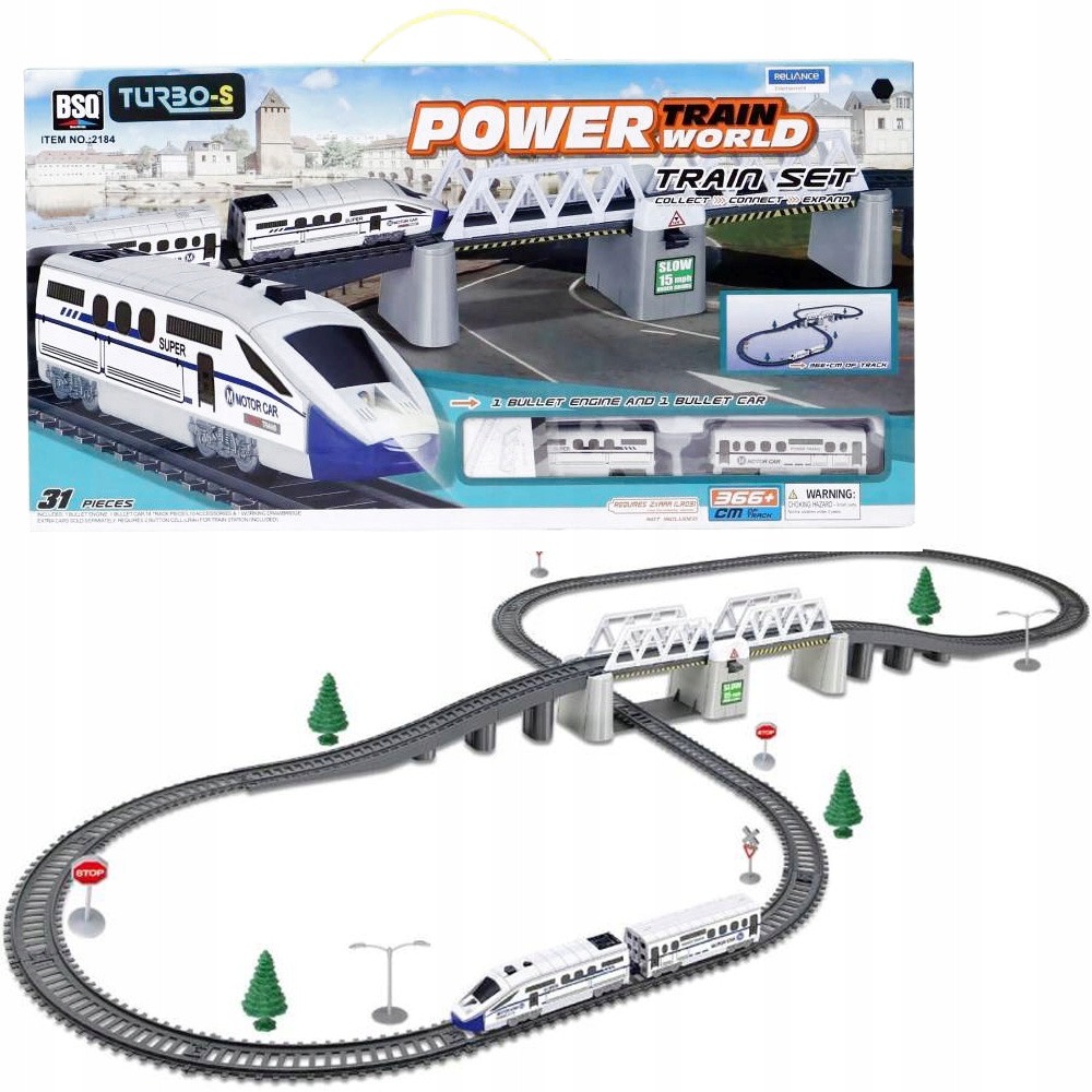 

Kolejka elektryczna Nowoczesny pociąg 366cm RC0469
