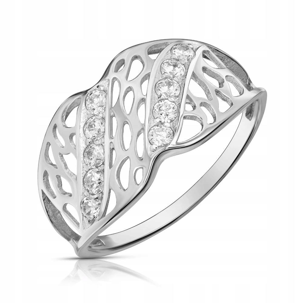 Stříbrný Prstýnek Se Zirkony 925, Masivní, Konkrétní VEL.21