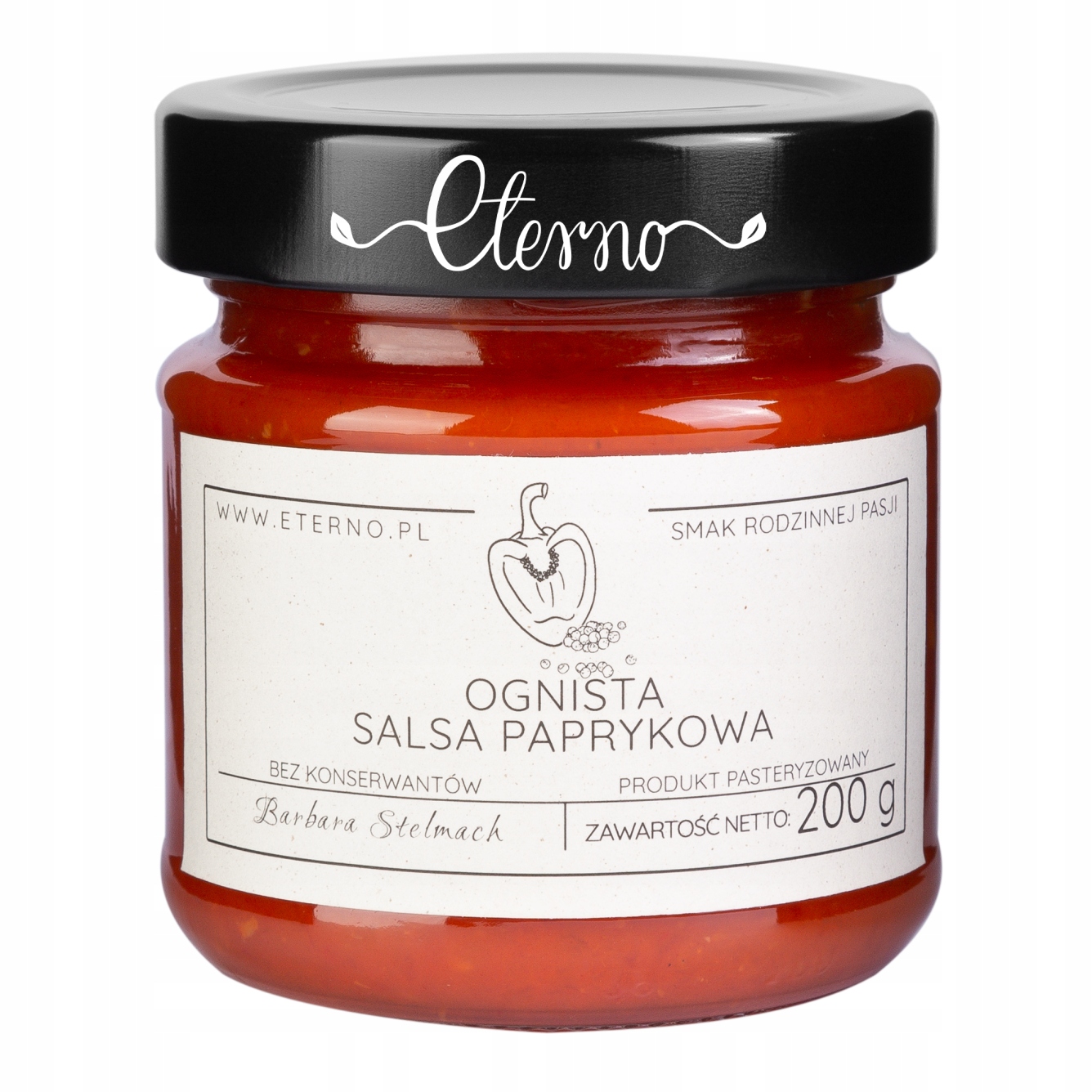 Ognista salsa paprykowa Eterno 200g
