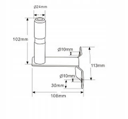MOCOWANIE TRZPIEŃ UCHWYT LAMPY KOGUTA KOGUT ZŁĄCZE Wersja Europejska
