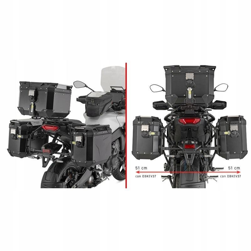 Kappa 2025/11 Rošt Bočných Kufrov Monokey Cam Side Yamaha Tracer 9 Tra