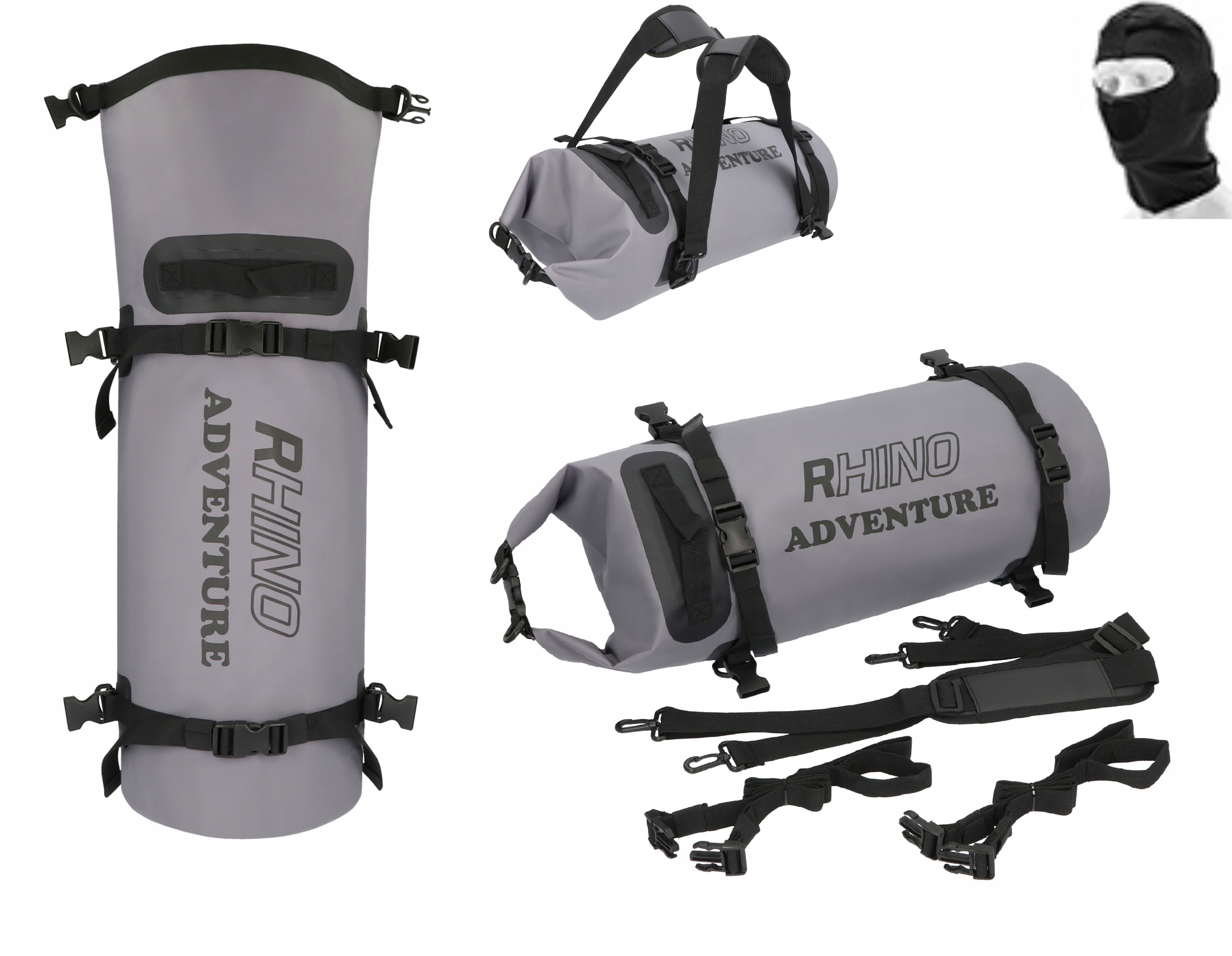 RHINO ADVENTURE DISCOVER ROLLBAG TORBA ROLKA WAŁEK SAKWA MOTOCYKL 50L KOMIN