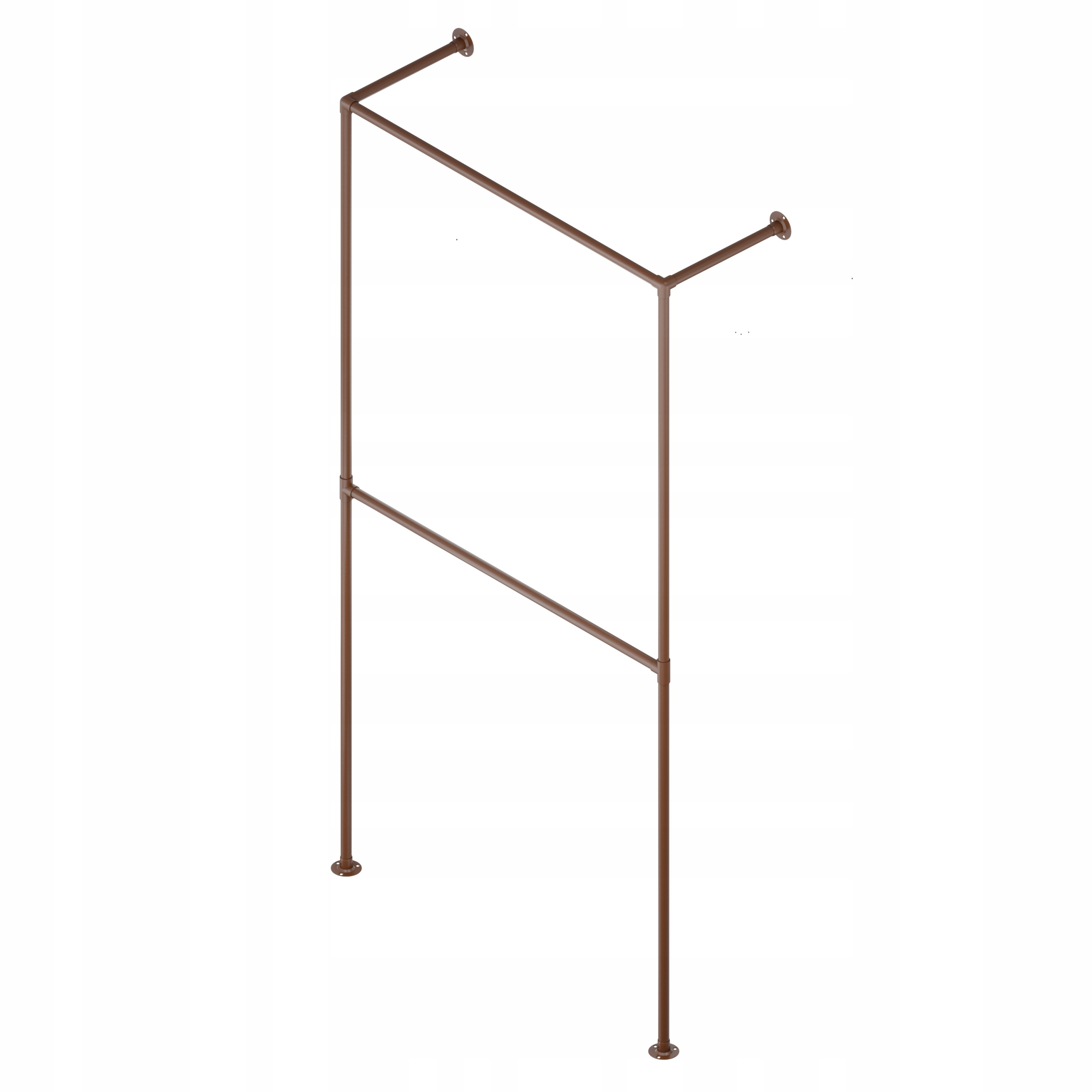 Věšák Na Oblečení Loft 203x102 cm 25 mm Hotse Hnědý