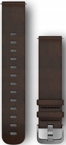 Garmin Paski Quick Release 20mm Ciemnobrązowy skórzany, 010-12691-01
