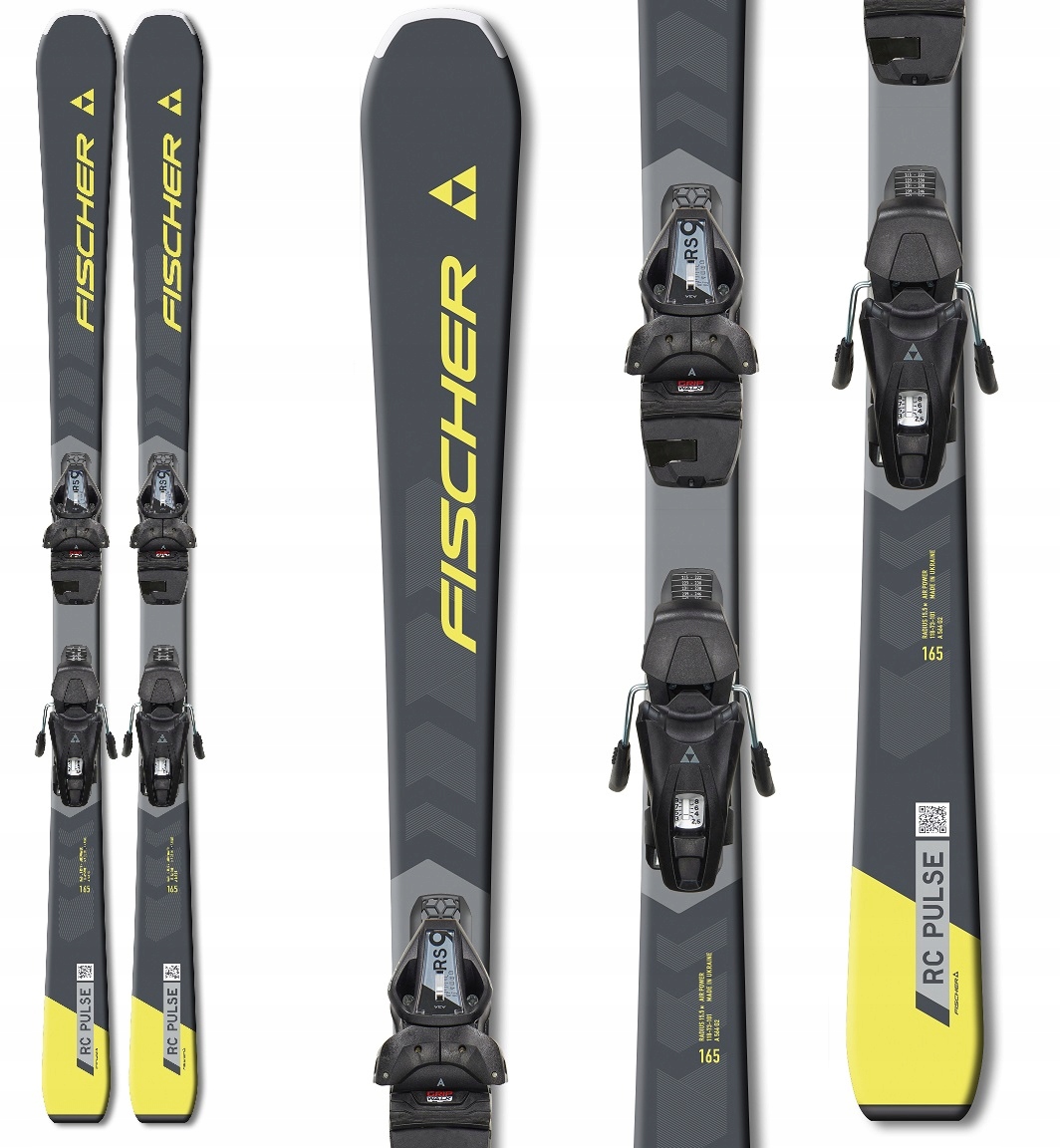 Narty Fischer Rc Pulse Slr Pro +wiązania RS9 Slr grey yellow 160 cm