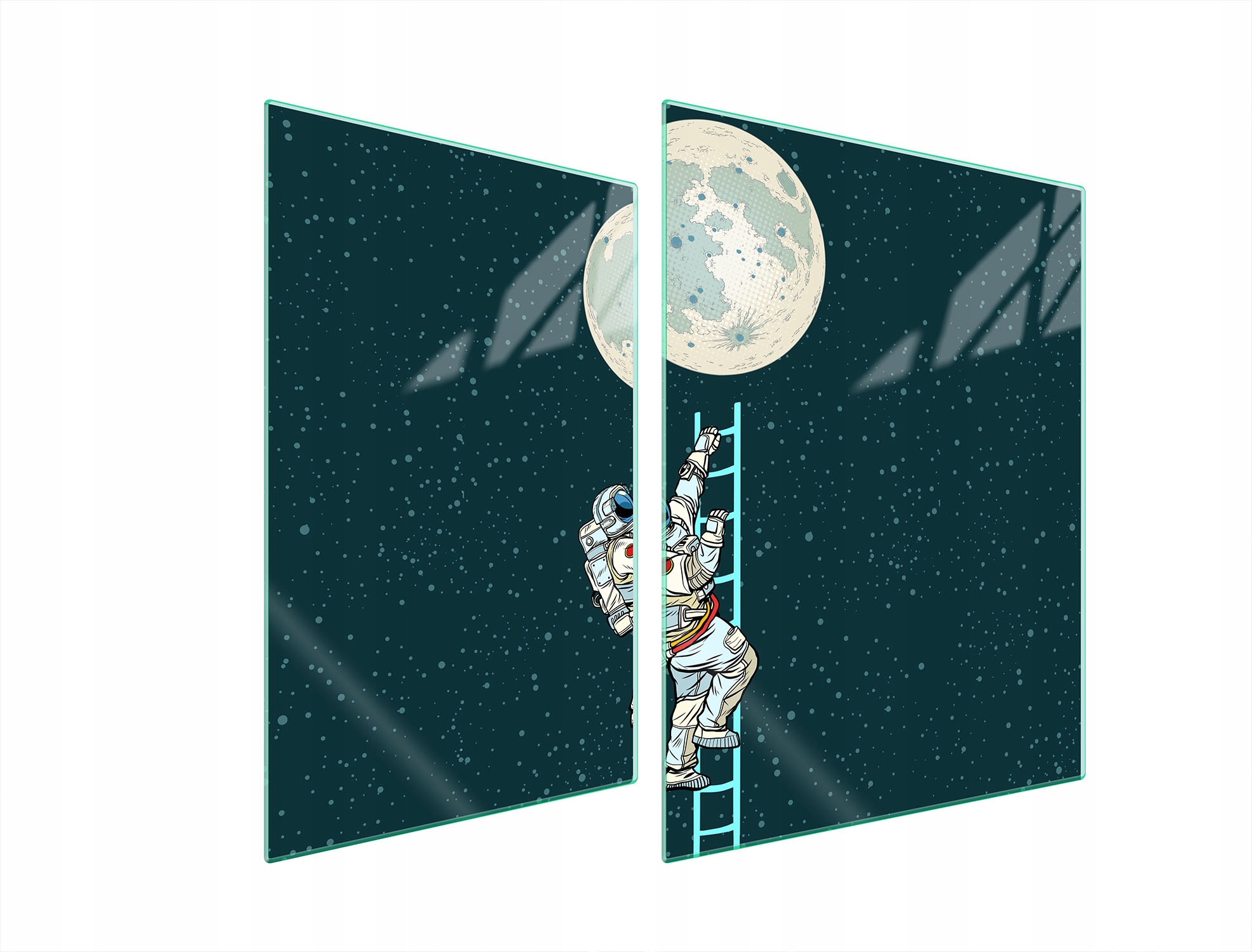 Skleněná Ochranná Deska Na Sporák 70x52 Měsíc Tvrzené Sklo