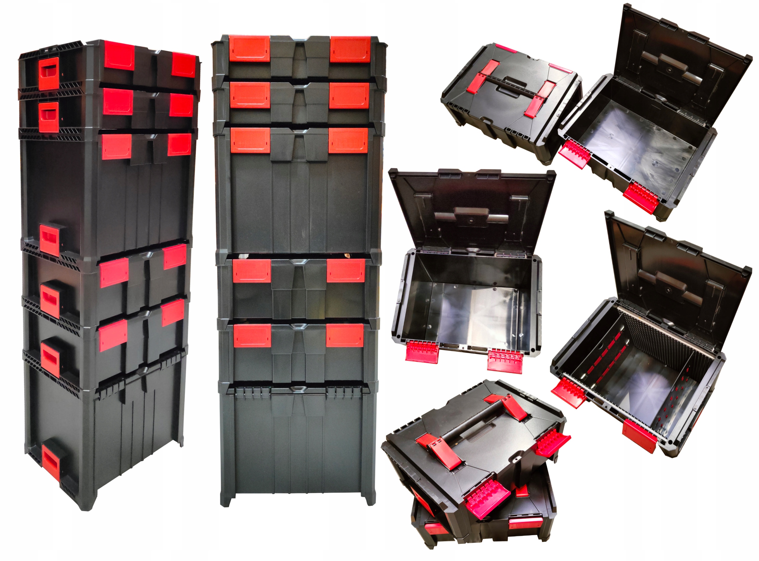 

Zestaw skrzyń narzędziowych Abs 143 x 46 x 33 cm