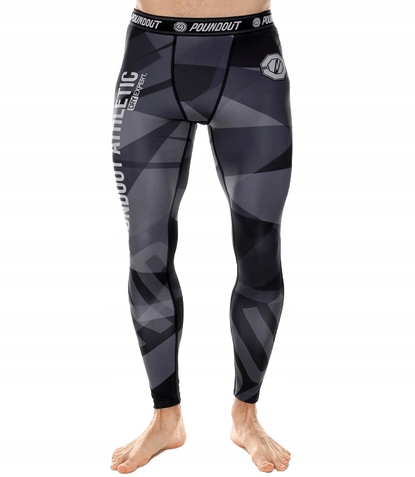 Poundout Legginsy treningowe męskie Stripes M