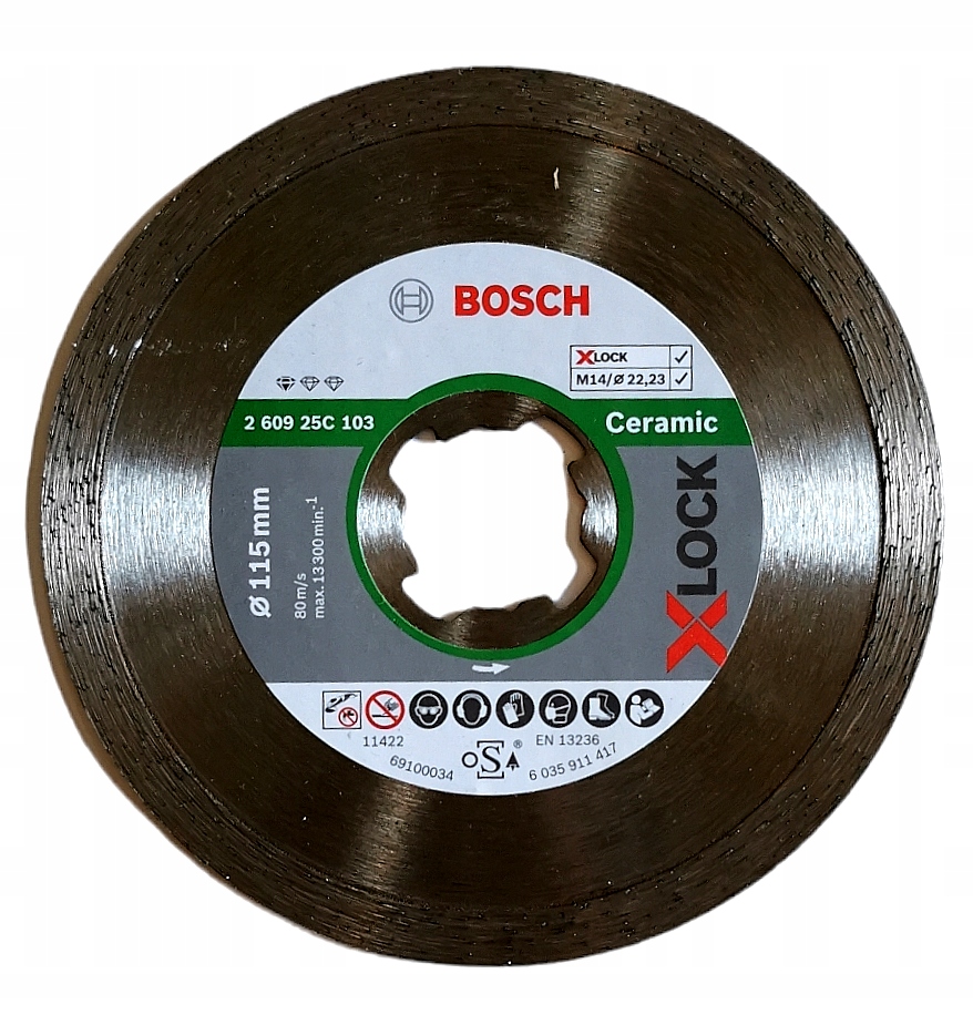 

Bosch Tarcza diamentowa Xlock 115 mm Ceramic