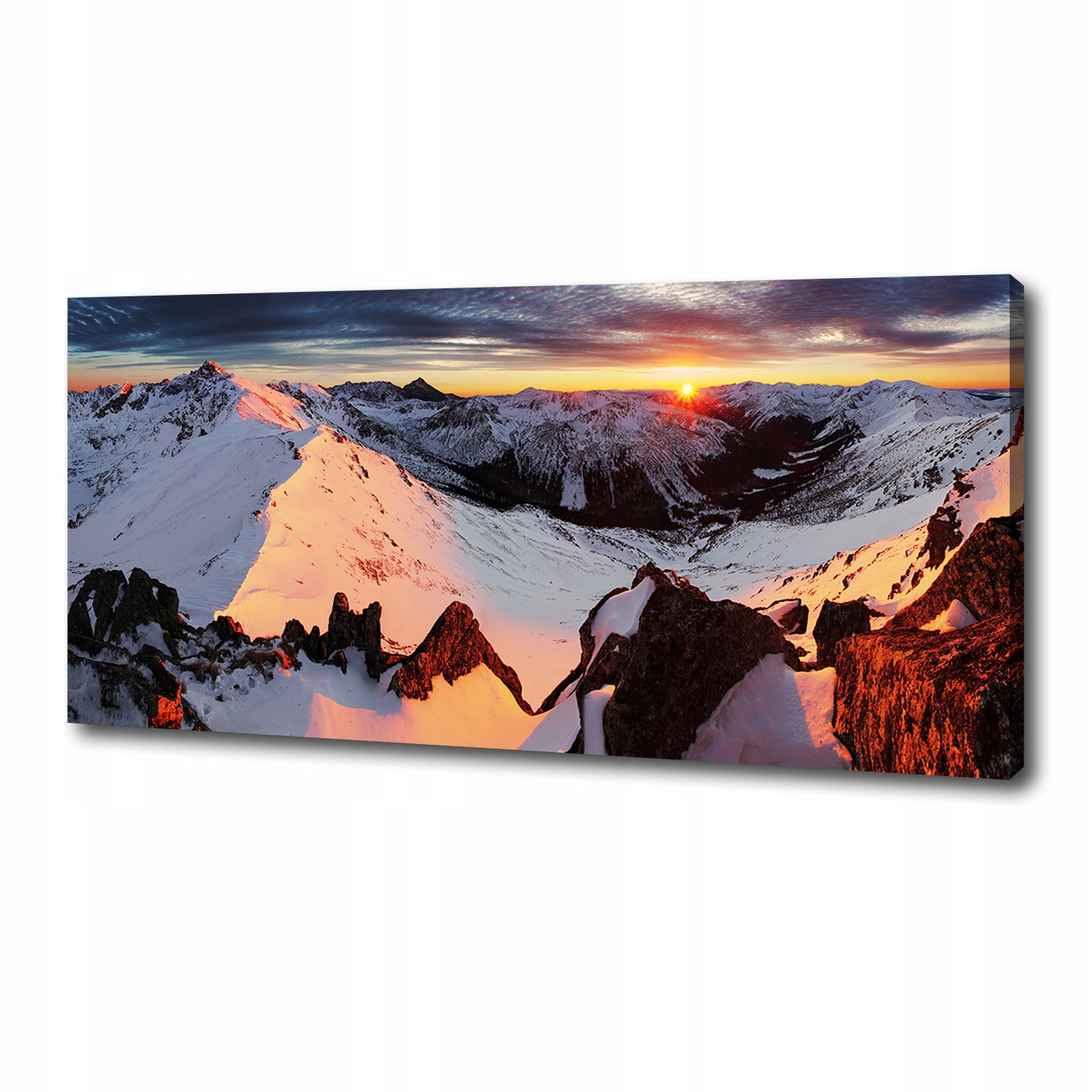 

Foto obraz canvas na ścianę Góry zimą 125x50 cm