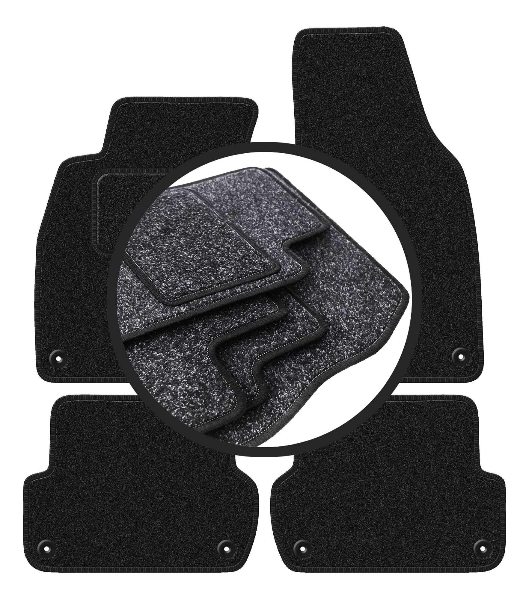 Koberce do auta Anthra pre: Audi A4 B7 sedan, kombi, avant (2001-2004)